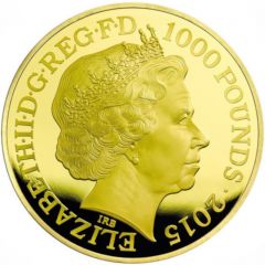 1000 Pounds - Elizabeth II Winston Churchill, Gold Proof