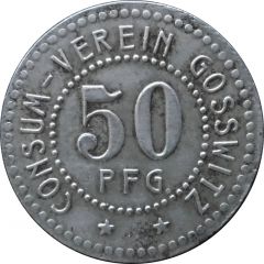 50 Pfennig Consum Verein Gosswitz
