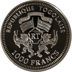 1000 Francs CFA Heinrich Lübke
