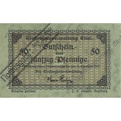 50 Pfennig Klostergutsverwaltung Ettal