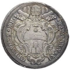 1 Piastra - Clemente XI