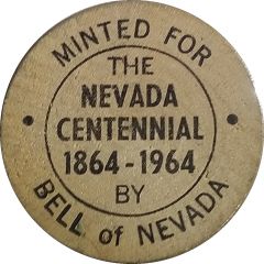 Wooden Nickel - The Nevada Centennial
