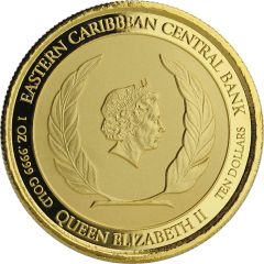 10 Dollars - Elizabeth II Lobster, Coloured