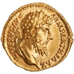 Aureus - Lucius Verus TR P VIII IMP V COS III, Victory