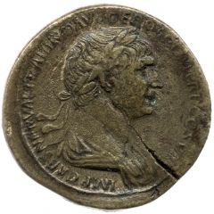 Sestertius - Trajan S P Q R OPTIMO PRINCIPI S C VIA TRAIANA, Via Trajana