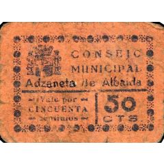 50 Céntimos Adzaneta de Albaida