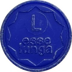 Shopping Cart Token - Esselunga L Blue