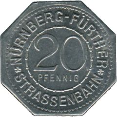 20 Pfennig - Neutorzwinger Nürnberg-Fürth