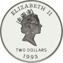 2 Dollars - Elizabeth II Bermuda Coinage