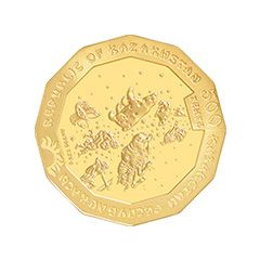 500 Tenge Year of the Wild Boar, Gold