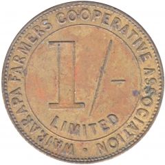 Token - Wairarapa Farmers Co-operative Association 1/- Check Piece
