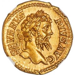 Aureus - Septimius Severus P M TR P XIII COS III P P, Jupiter