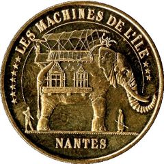 Monnaie de Paris Tourist Token - Nantes Les Machines de l`île - Le grand éléphant