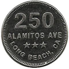 Wash Token - 250 Alamitos Ave Long Beach, California