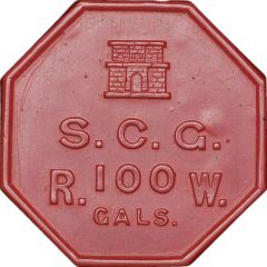 100 Gallons / 15 Pence Sanitary Commissioners Gibraltar