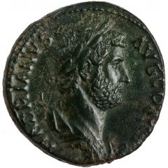 Dupondius or As - Hadrian ADVENTVS AVG MAVRETANIAE S C, Mauretania