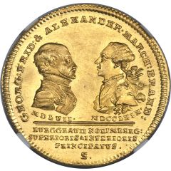 1 Ducat - Christian Frederick Charles Alexander Acquisition of Bayreuth