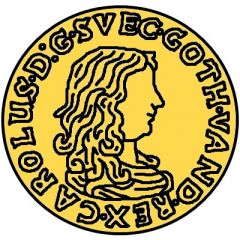 1 Ducat - Carl XI 3rd portrait, without inner circle