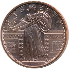 1 oz Copper Standing Liberty