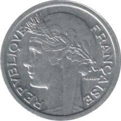 1 Franc aluminium, light type