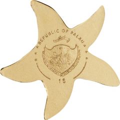 1 Dollar Golden Starfish