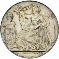 2 Francs Dutch text - Anniversary of Inauguration