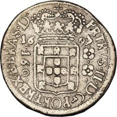 160 Réis - Pedro II Narrow Crown, Bahia Mint