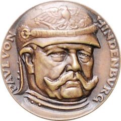 Medal - Paul von Hindenburg - Christmas on the Battlefield