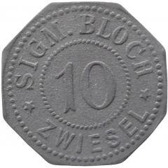 10 Pfennig - Zwiesel Sigm. Bloch