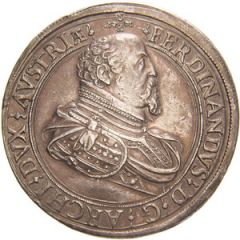 2 Thalers - Ferdinand II of Tyrol Posthumous, Hall