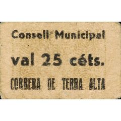 25 Céntimos Corbera de Terra Alta