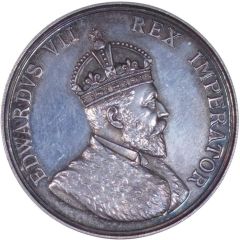 Medal - Edward VII Royal Visit to Rugby, silver
