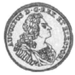 1/3 Talara / Półgulden - August II Mocny Drezno mint