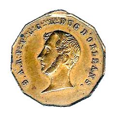 Medal - Louis-Philippe I Ferdinand Philippe, Duc d`Orleans