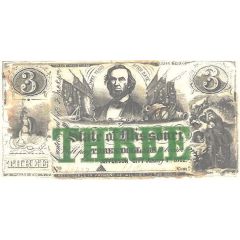 3 Dollars State of Missouri