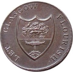 1/2 Penny Lanarkshire - Glasgow / G. Shearer