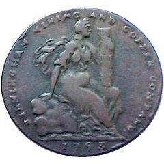 1/2 Penny Warwickshire – Birmingham / Mining and Copper Co.