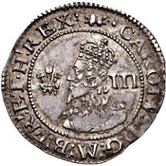 3 Pence - Charles I Provincial issues, Aberystwyth mint