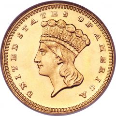 1 Dollar `Large Indian Head` Type 3