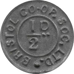 1/2 Penny - Bristol CSL Gloucestershire
