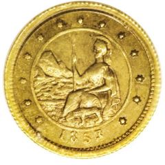 1/2 Dollar California Territorial Gold `Arms`