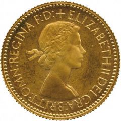 1 Sovereign - Elizabeth II 1st portrait, Pattern