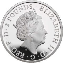 2 Pounds - Elizabeth II Yale of Beaufort, Silver Proof