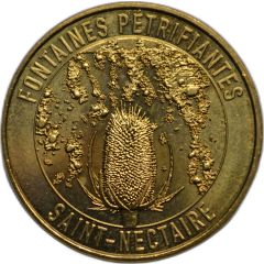 jeton touristique monnaie de paris fontaines petrifiantes saint nectaire