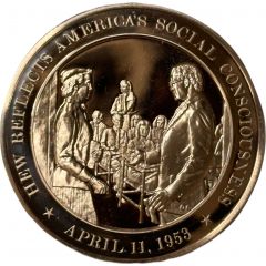 Medal - History of the United States HEW Reflects America`s Social Consciousness
