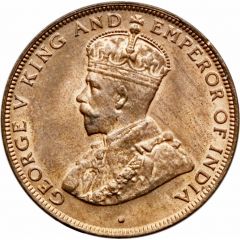 1 Cent - George V small type