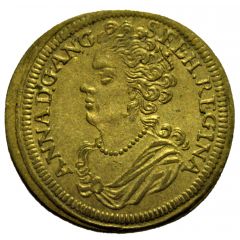 Queen Anne Stuart - Rechenpfennig J.C. Hoger