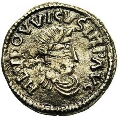 Denier - Louis I Dorestad mint, ship