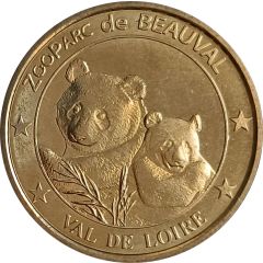 Token - Médailles et Patrimoine Val de Loire - ZooParc de Beauval - Panda
