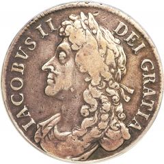 1 Crown - James II 1st bust